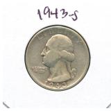 1943-S Washington Silver Quarter