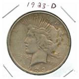 1923-D Peace Silver Dollar