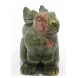 Carved Unakite Rabbit Figure