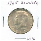1965 Kennedy Half Dollar - 40% Silver