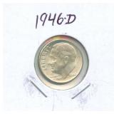 1946-D Roosevelt Silver Dime
