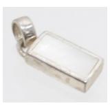 Mother of Pearl Sterling Pendant Charm