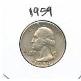 1959 Washington Silver Quarter