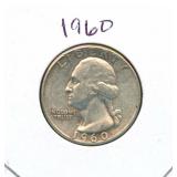 1960 Washington Silver Quarter