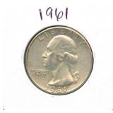1961 Washington Silver Quarter