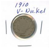 1910 Liberty "V" Nickel