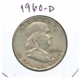 1960-D Franklin Silver Half Dollar
