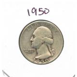 1950 Washington Silver Quarter