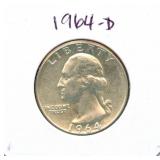 1964-D Washington Silver Quarter