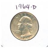 1964-D Washington Silver Quarter