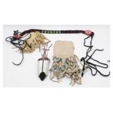 Native American Leather and Bead Items
