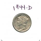 1944-D Mercury Silver Dime