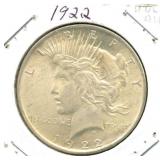 1922 Peace Silver Dollar