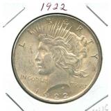 1922 Peace Silver Dollar