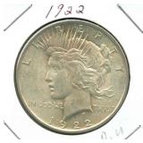 1922 Peace Silver Dollar