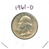 1961-D Washington Silver Quarter