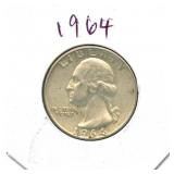 1964 Washington Silver Quarter