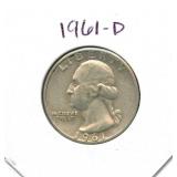 1961-D Washington Silver Quarter