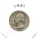 1941 Washington Silver Quarter
