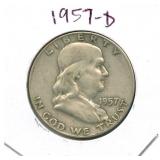 1957-D Walking Liberty Silver Half Dollar