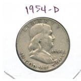 1954-D Walking Liberty Silver Half Dollar