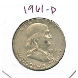 1961-D Walking Liberty Silver Half Dollar
