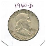 1960-D Walking Liberty Silver Half Dollar