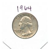 1964 Washington Silver Quarter