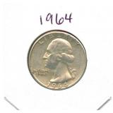 1964 Washington Silver Quarter