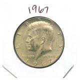 1967 Kennedy Silver Half Dollar - 40% Silver