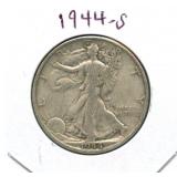 1944-S Walking Liberty Silver Half Dollar