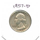 1957-D Washington Silver Quarter