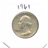 1961 Washington Silver Quarter