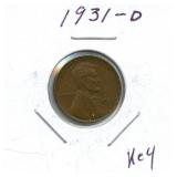 1931-D Lincoln Wheat Cent