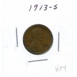1913-S Lincoln Wheat Cent