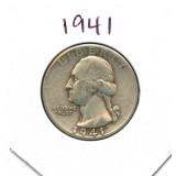 1941 Washington Silver Quarter