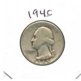 1945 Washington Silver Quarter