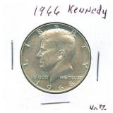 1966 Kennedy Half Dollar - 40% Silver