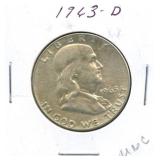 1963-D Franklin Silver Half Dollar