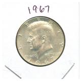 1967 Kennedy Half Dollar - 40% Silver