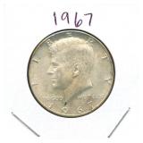 1967 Kennedy Half Dollar - 40% Silver