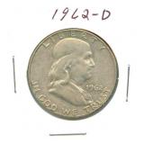 1962-D Franklin Silver Half Dollar