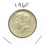 1965 Kennedy Half Dollar - 40% Silver