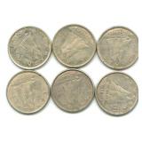 (5) Canadian Silver Dimes
