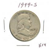 1949-D Franklin Silver Half Dollar