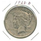 1923-D Peace Silver Dollar