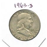 1963-D Walking Liberty Silver Half Dollar