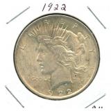 1922 Peace Silver Dollar