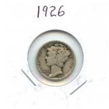 1926 Mercury Silver Dime