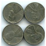 Group of 4 WWII Lincoln Steel Wheat Cents